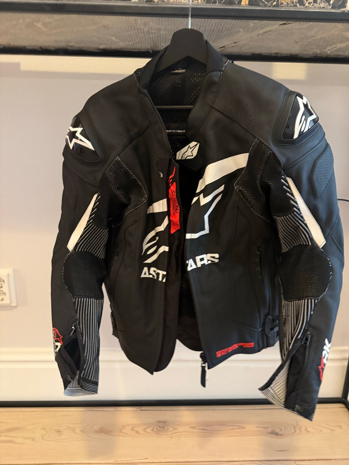 Alpinestars GP Plus R v4 motorjas - zwart/wit - maat 48 (EU), Ophalen of Verzenden, Tweedehands, Heren, Jas | leer