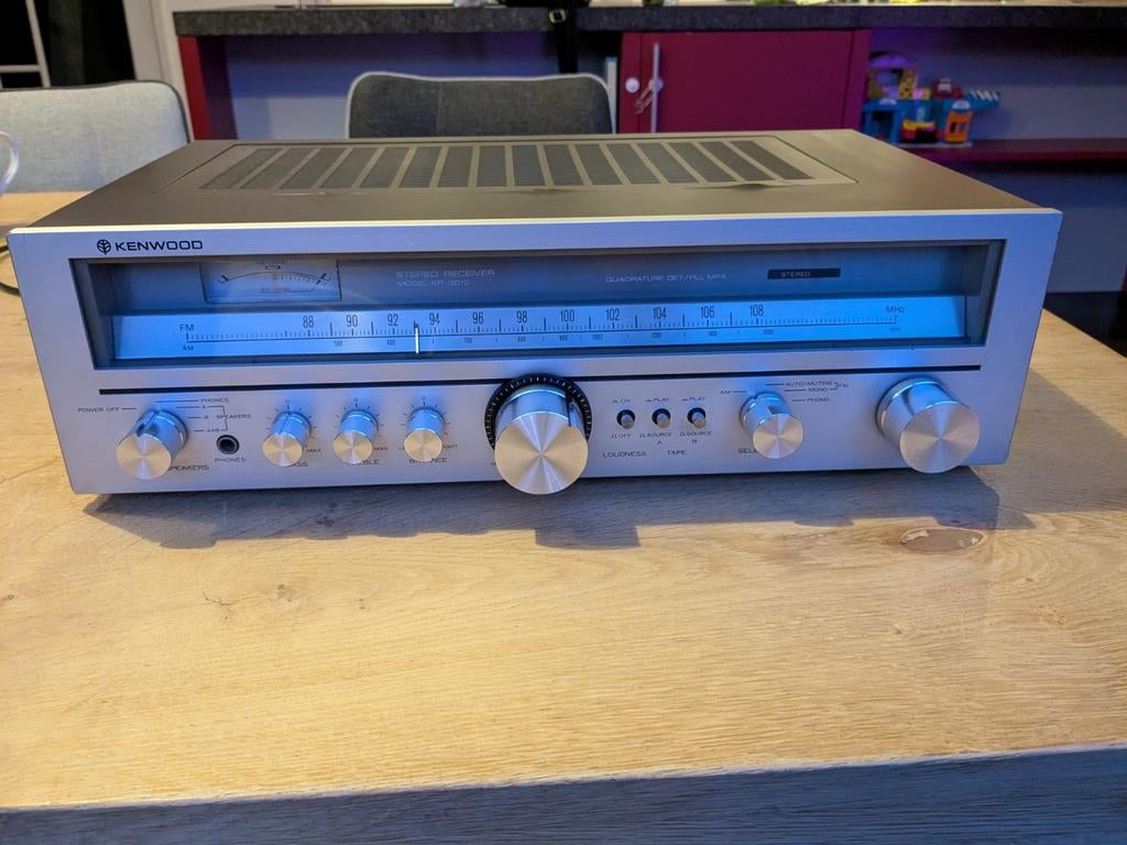 Kenwood Stereo Receiver KR-320C - Werkend met Gebruikssporen, Audio, Tv en Foto, Versterkers en Receivers, Ophalen, Gebruikt, Minder dan 60 watt