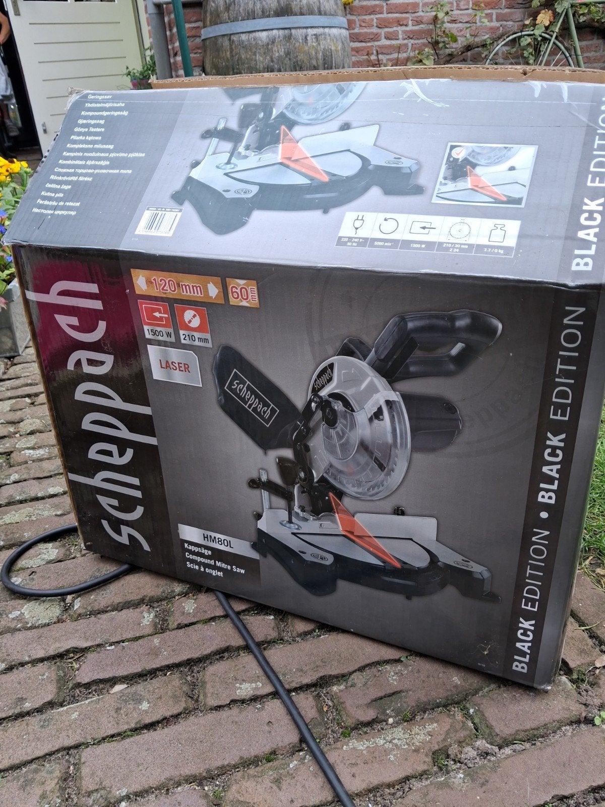 Scheppach afkortzaag nieuw, Ophalen of Verzenden, Nieuw, Minder dan 200 liter/min