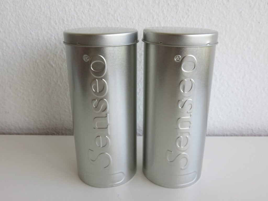 2 originele Senseo koffiepads bewaarblikken met padlifter, Ophalen of Verzenden, Gebruikt, Koffie, Douwe Egberts