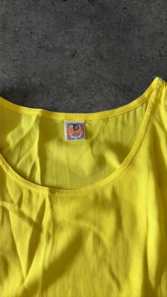 NIEUW 2-delige Oilily tuniek/minijurk 78 cm lang, maat M, Kleding | Dames, Jurken, Maat 38/40 (M), Geel, Nieuw, Ophalen of Verzenden