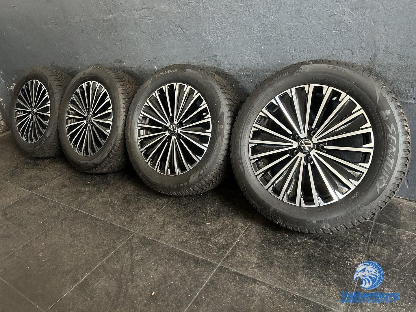 8mm! Originele VW Tiguan III CT1 Napoli 18 inch velgen TPMS
