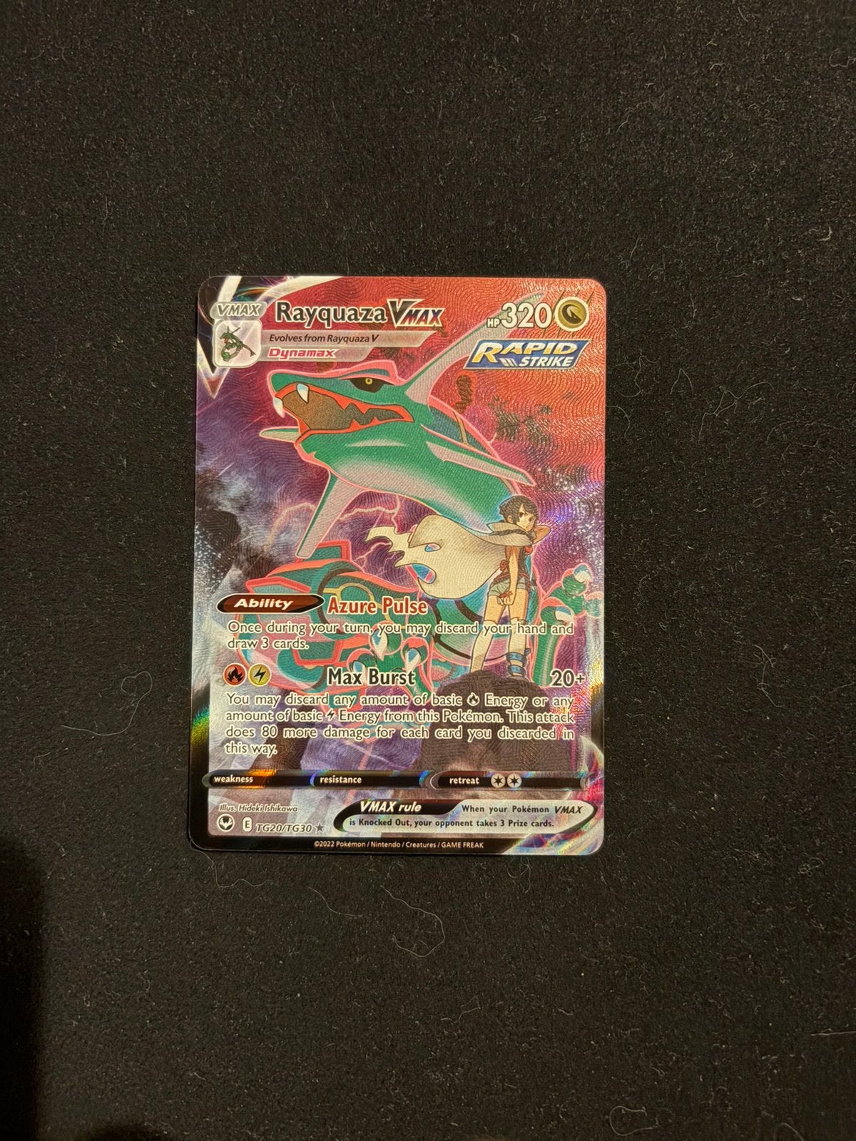 Rayquaza Vmax TG20 - Silver tempest Pokemon kaart, Ophalen, Zo goed als nieuw