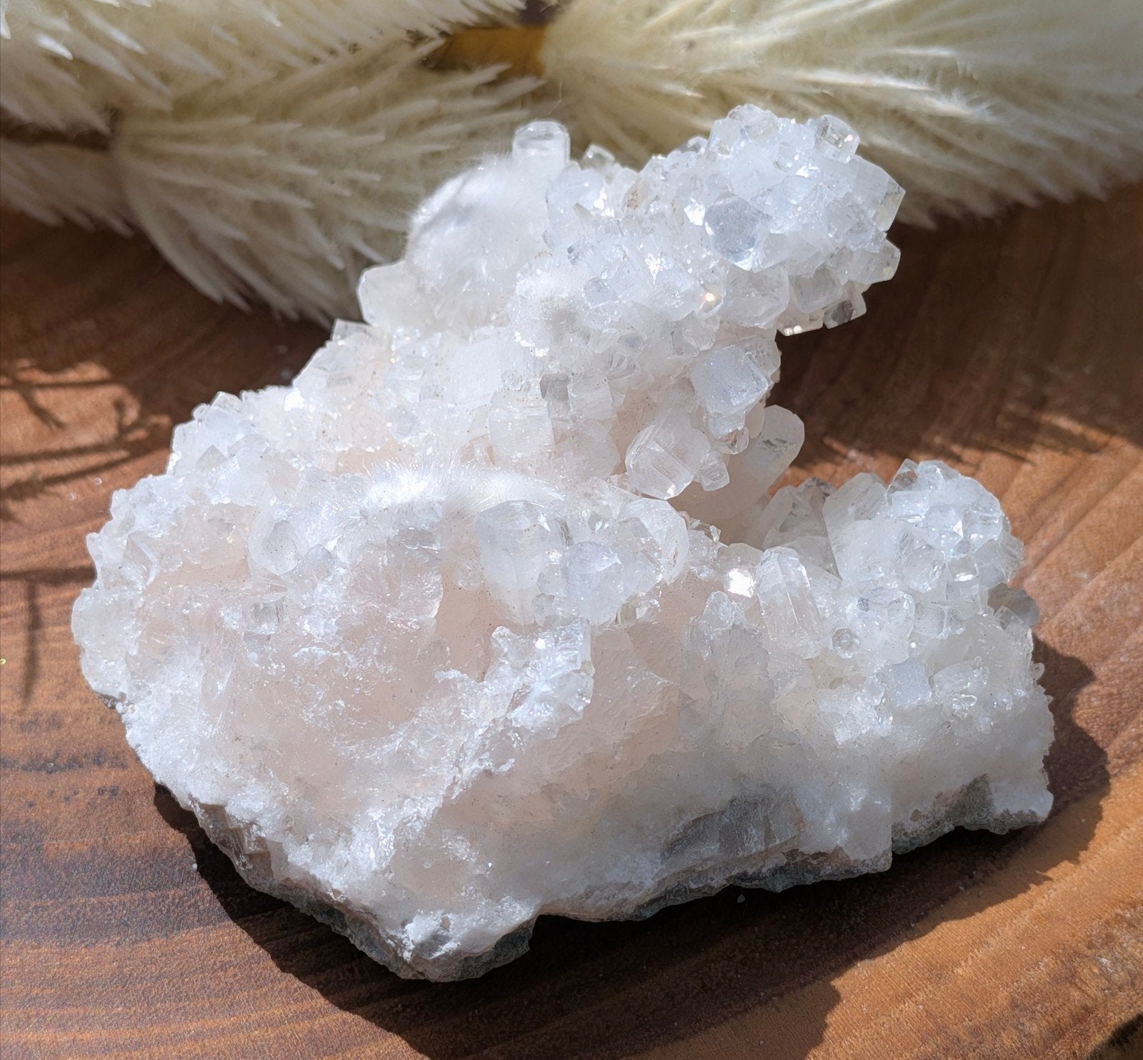 Apofyliet met okeniet cluster, Verzamelen, Mineralen en Fossielen, Ophalen of Verzenden
