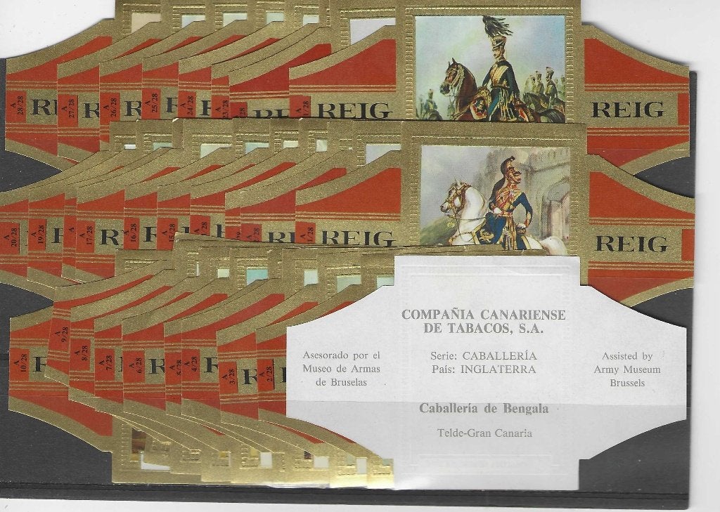 reeks HG 321  cabaleria  1-28    sigarenbanden, Ophalen of Verzenden, Zo goed als nieuw, Sigarenbandjes