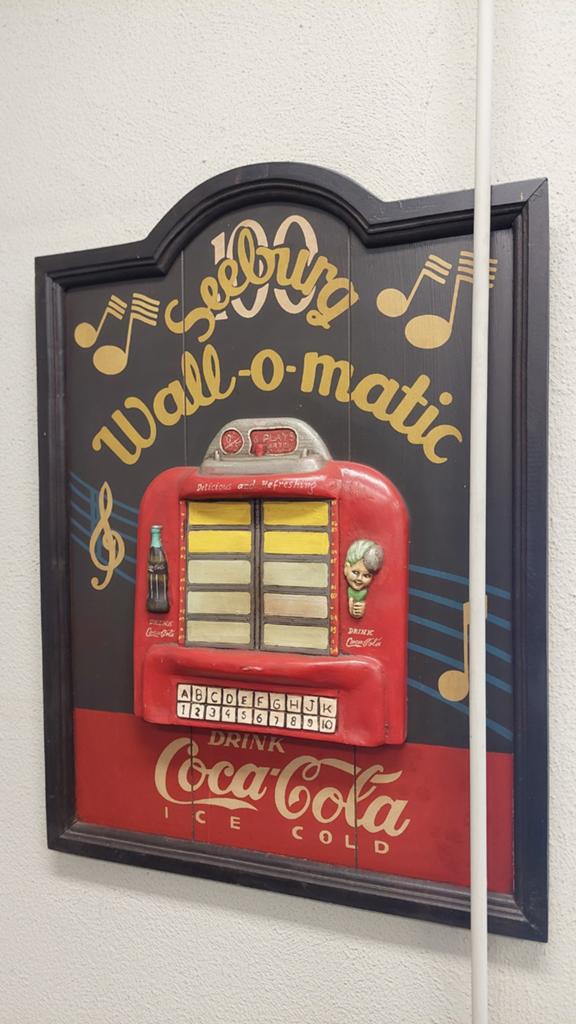 Vintage Seeburg Wall-o-matic Coca-Cola wanddecoratie, Ophalen of Verzenden, Gebruikt, 1970 tot heden, Seeburg