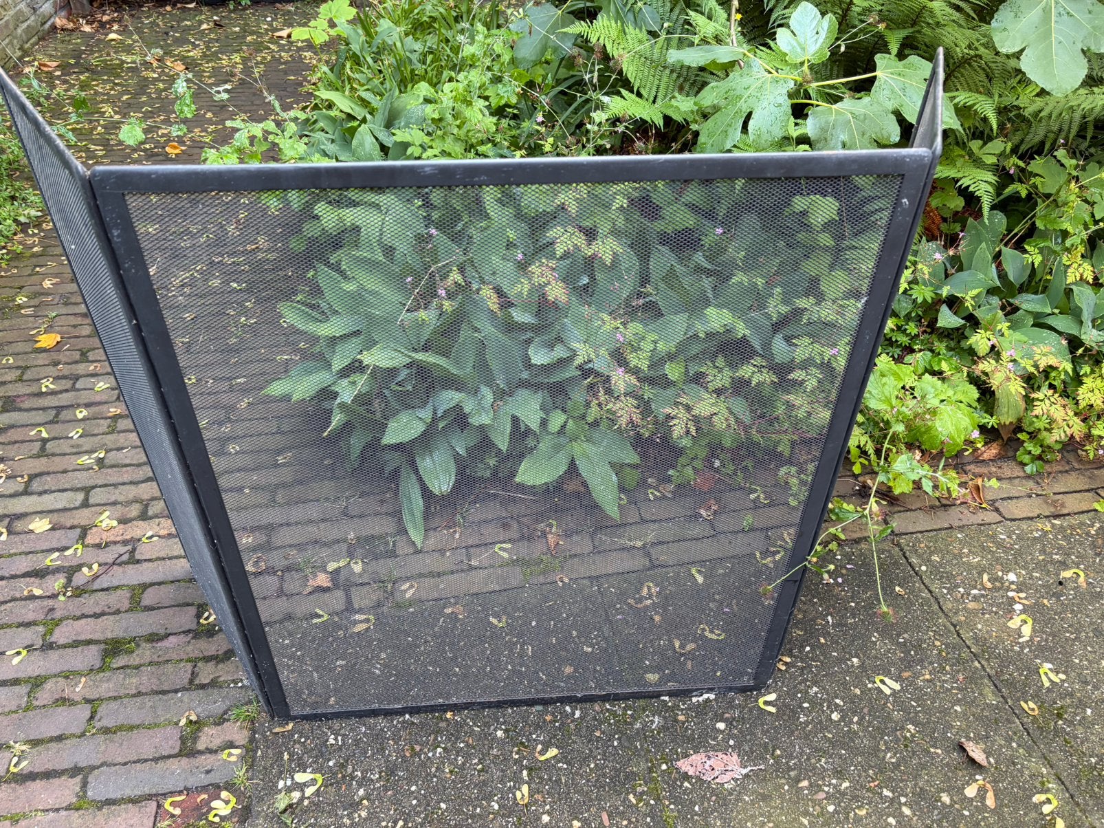 Vonkenscherm, Ophalen, Zo goed als nieuw, Inbouwhaard, Houthaard