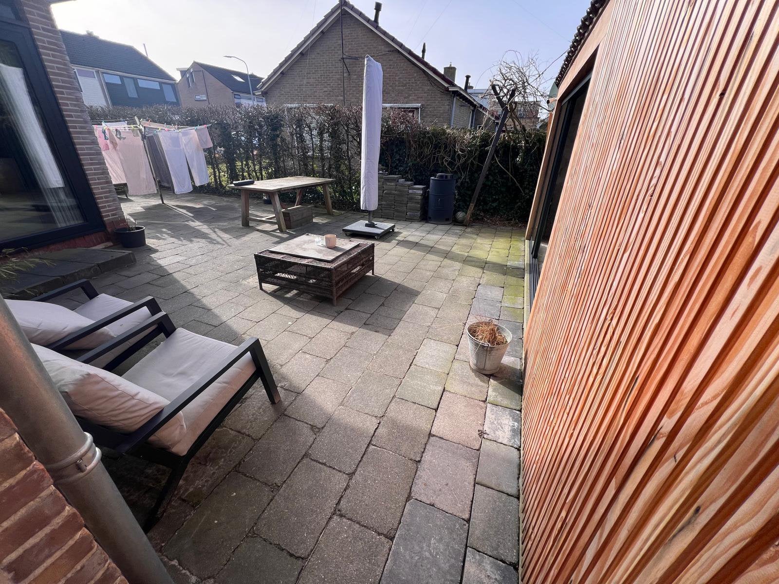 30-32m2 terrastegels/ 40x30x6 cm, Ophalen, Zo goed als nieuw, Beton, Terrastegels