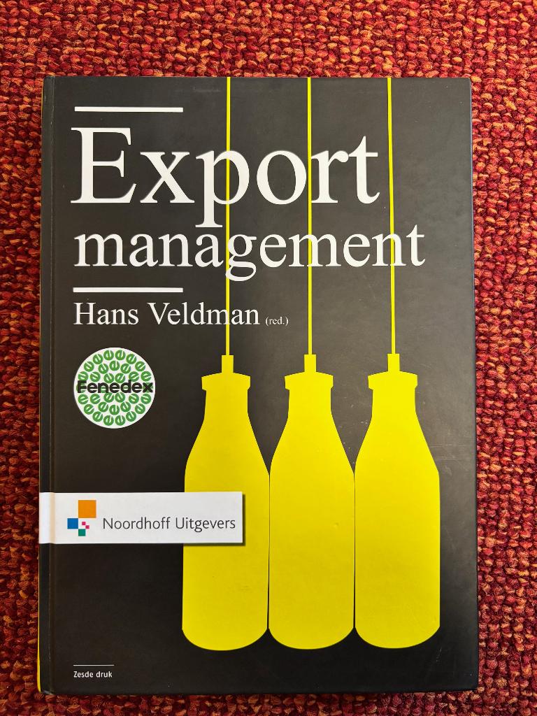 Export management, Boeken, Economie, Management en Marketing, Zo goed als nieuw, Management, Ophalen of Verzenden
