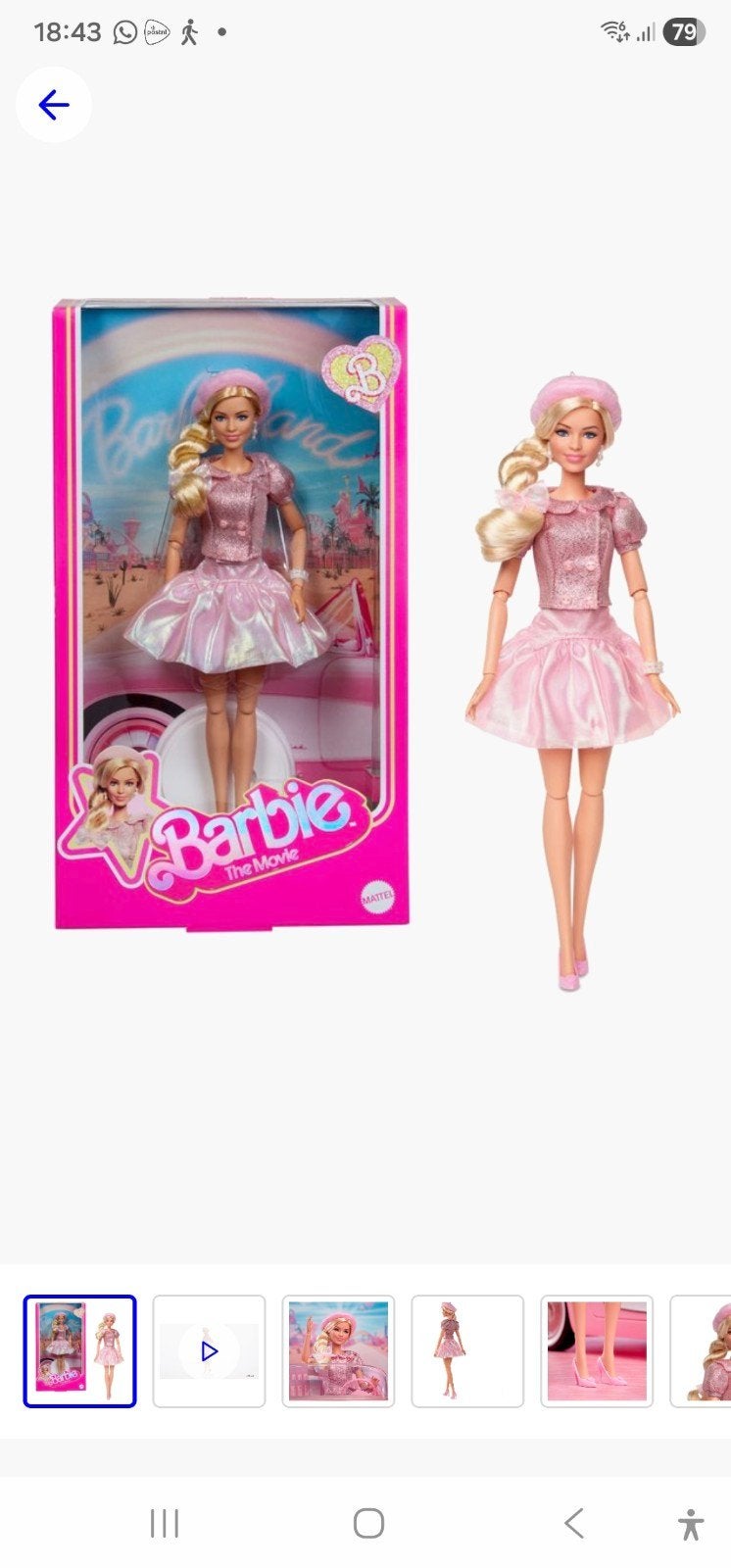 Barbie the movie margot nieuw, Verzamelen, Poppen, Ophalen of Verzenden, Nieuw, Pop