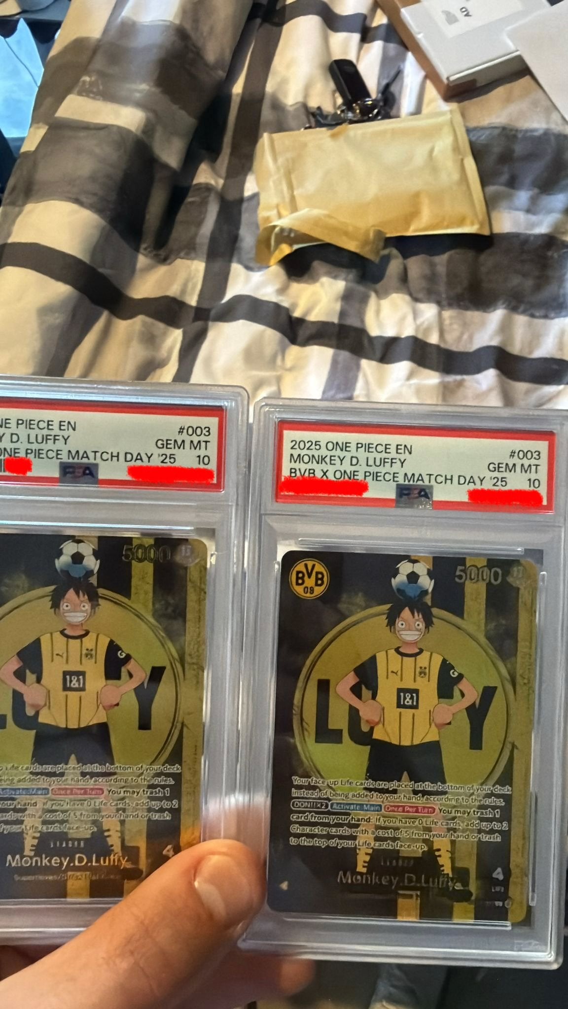 Monkey D. Luffy (ST13-003) V.3 Dortmund Promo PSA 10, Hobby en Vrije tijd, Verzamelkaartspellen | Magic the Gathering, Ophalen of Verzenden