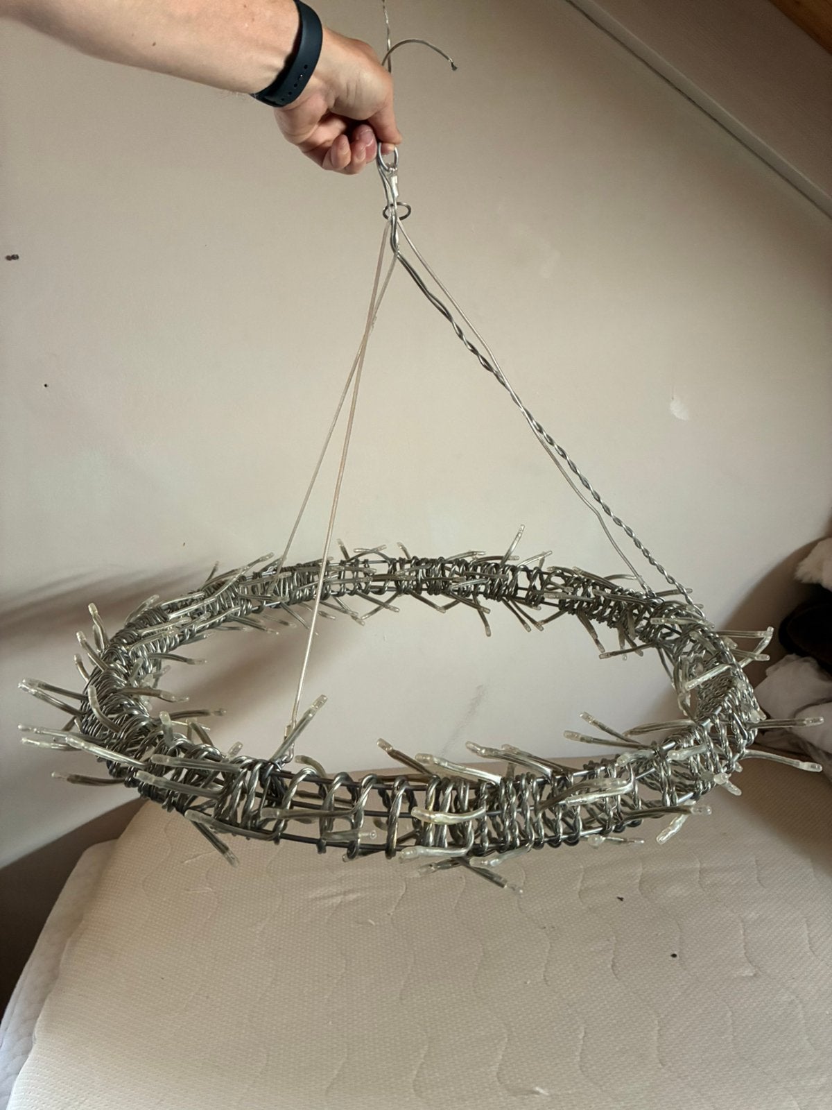 Honderd lampjes lamp, Huis en Inrichting, Ophalen, Metaal, Zo goed als nieuw, Overige typen