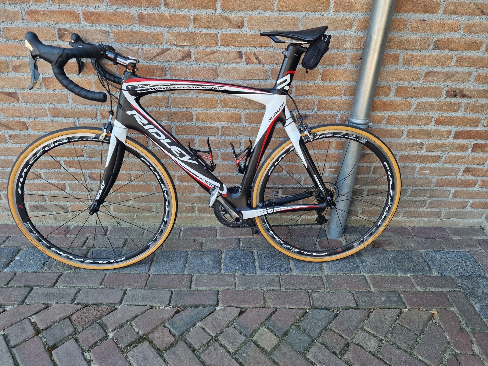Ridley Noah Racefiets - Volledig Carbon, Dura Ace, Fulcrum, Gebruikt, Carbon, Velgrem, 15 tot 20 versnellingen