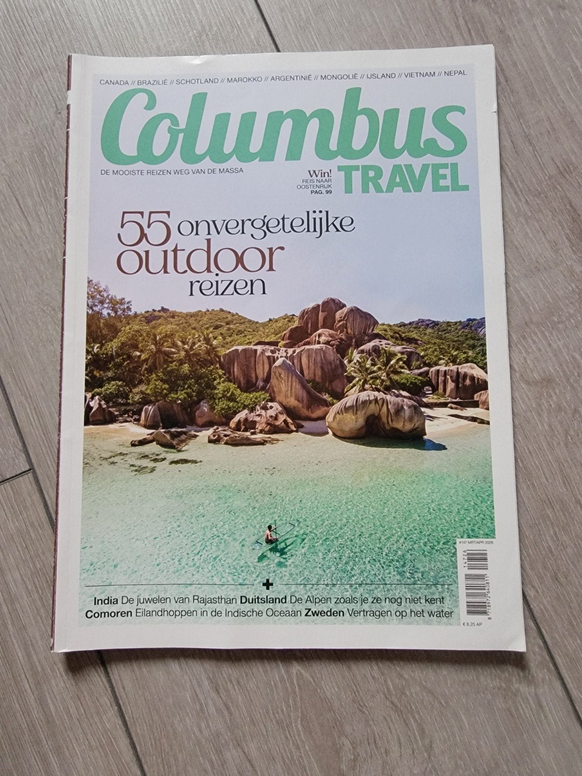 Columbus Travel 147 (mrt/apr 2026) + combivoordeel, Ophalen of Verzenden, Zo goed als nieuw, Wetenschap en Natuur