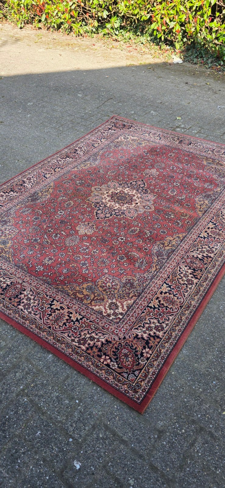 prachtig groot vintage oud roze Perzisch tapijt 300x200!, Huis en Inrichting, Stoffering | Tapijten en Kleden, Perzisch, 200 cm of meer