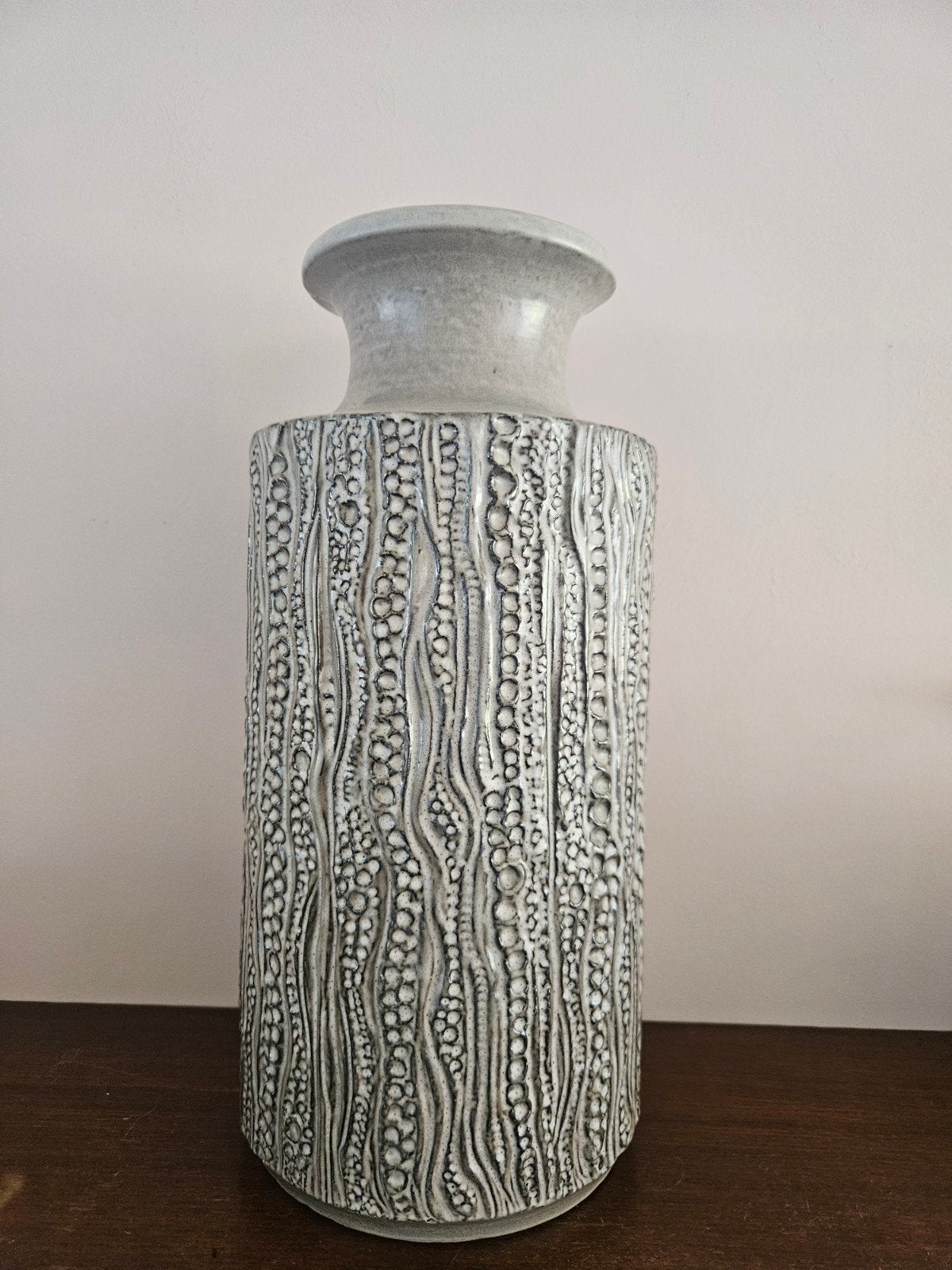 Vloervaas West Germany | Carstens Tonniëshof |40 cm |, Ophalen, Grijs, 40 cm