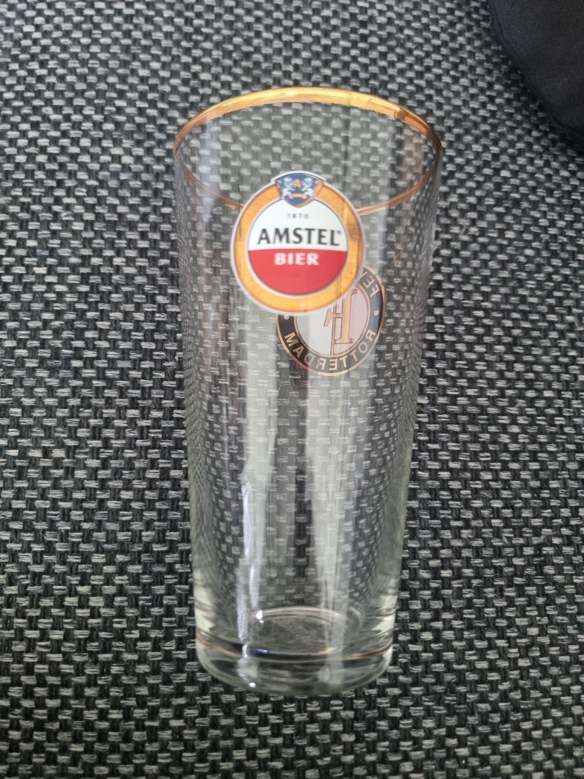Amstel Bier & Feyenoord Glas - 0,25L, Verzenden, Nieuw, Glas of Glazen, Amstel