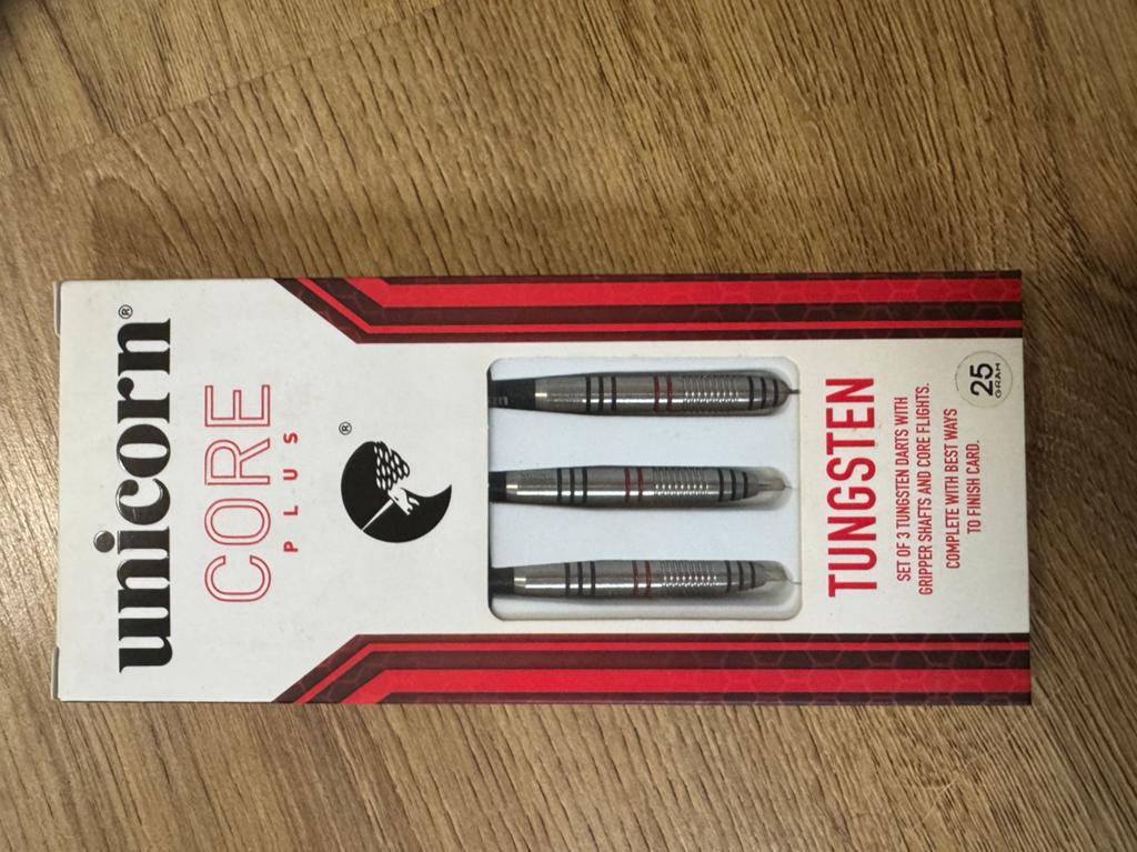 Nieuwe Unicorn Core Plus Tungsten Darts 25 gram, Unicorn, ., Nieuw, Ophalen of Verzenden