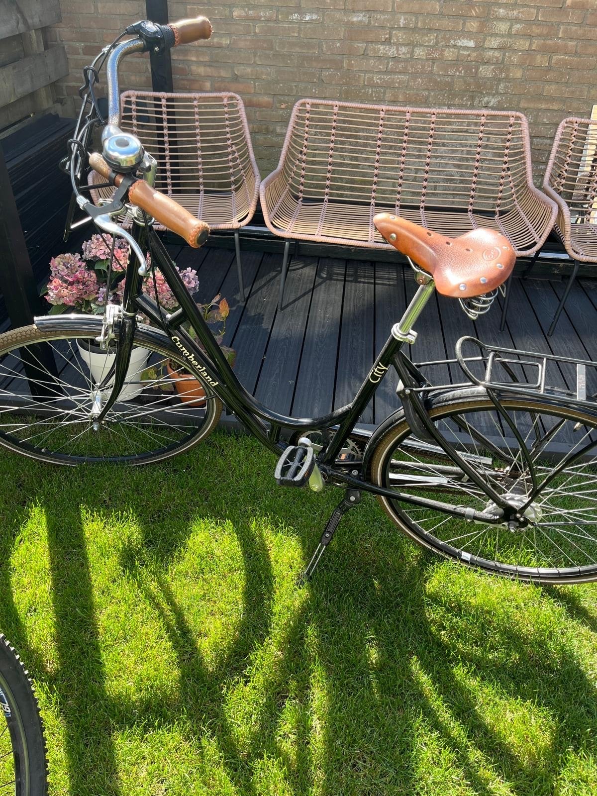 Cumberland City Damesfiets met 3 versnellingen, Fietsen en Brommers, Overige merken, Velgrem, Versnellingen, Ophalen of Verzenden