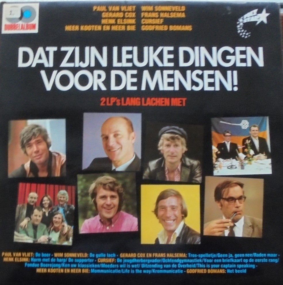 Dubbel LP Dat Zijn Leuke Dingen Voor De Mensen!, Cd's en Dvd's, Vinyl | Nederlandstalig, Verzenden, Cabaret of Kleinkunst, Zo goed als nieuw