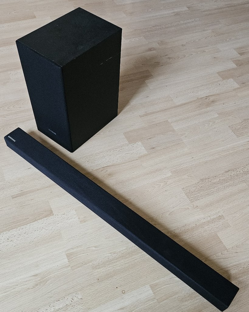Samsung soundbar + subwoofer, Audio, Tv en Foto, Soundbars, Ophalen, Bluetooth, Gebruikt