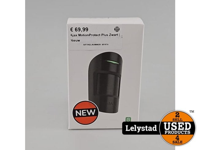 Ajax MotionProtect Plus Zwart | Nieuw, Flex Ltd., Nieuw, https://flex.com/contact-us, Nobelstraat 10, 5807 GA Oostrum LB, Limburg, Nederland