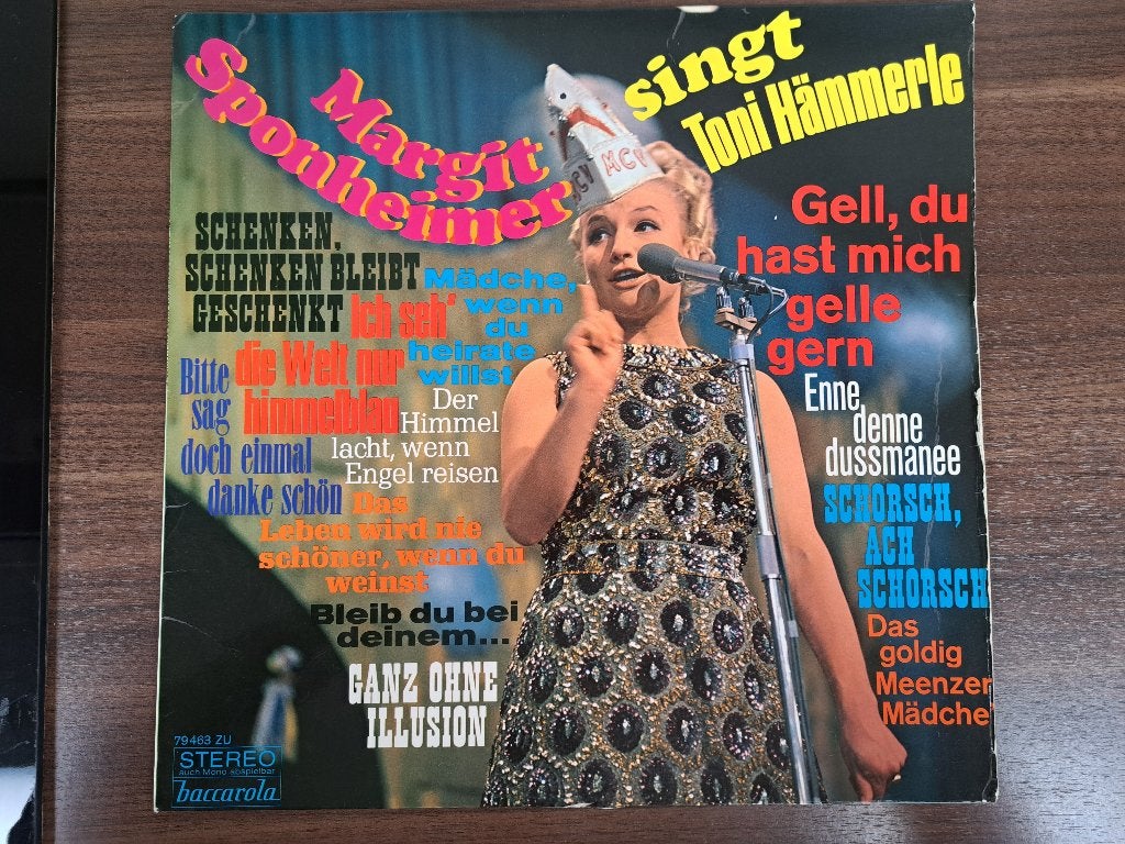 Margit Sponheimer – Margit Sponheimer Singt Toni Hämmerle, Ophalen of Verzenden, Zo goed als nieuw, 12 inch, LP