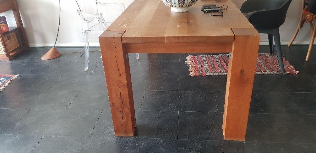 Eeikamertafel., Ophalen, Gebruikt, Eikenhout, 50 tot 100 cm