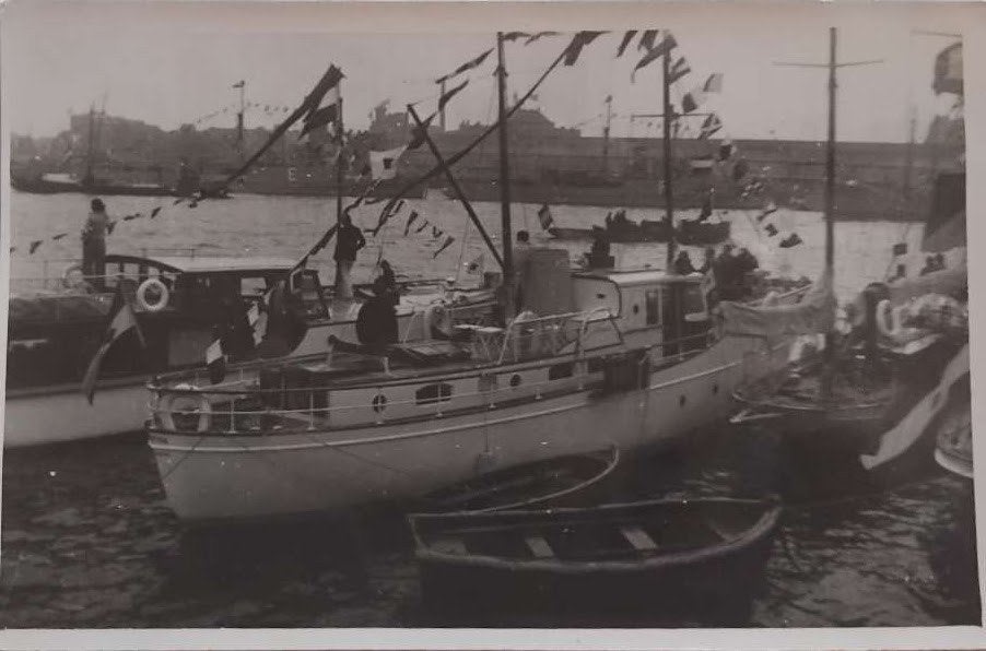 Fotokaart Motorjacht Carin II - Hermann Göring, Ophalen of Verzenden, 1920 tot 1940, Ongelopen, Zuid-Holland