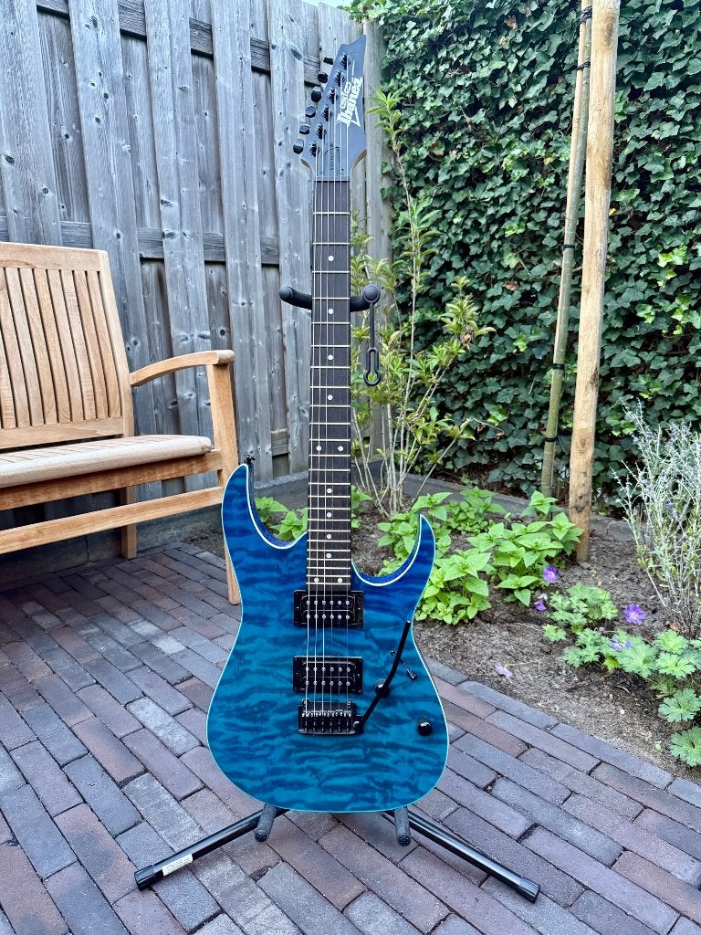 Ibanez GRG120QASP-BGD, Ophalen, Zo goed als nieuw, Solid body, Ibanez