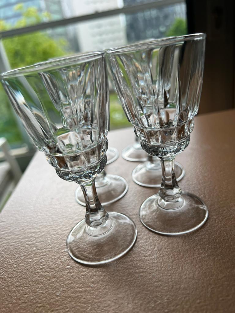 Klassieke Cristal d’Arques pompadour glaasjes, Verzamelen, Glas en Borrelglaasjes, Ophalen of Verzenden, Zo goed als nieuw, Overige typen