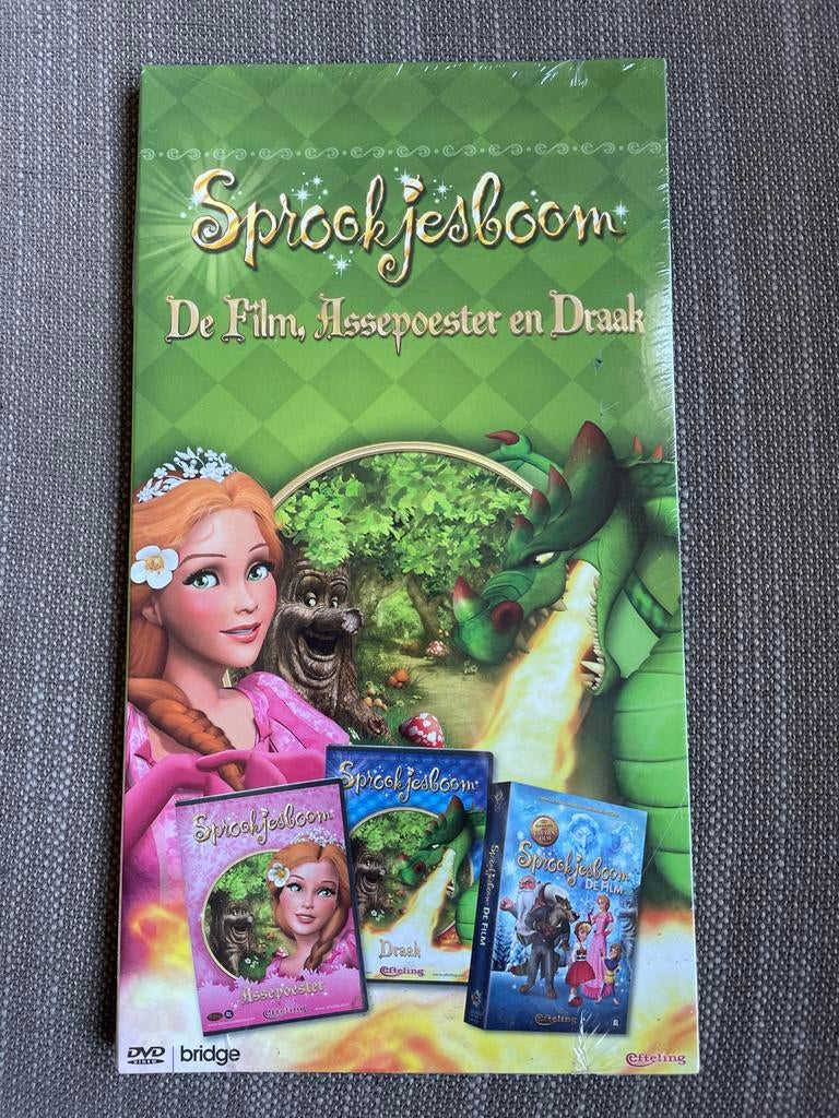 Sprookjesboom: De Film, Assepoester en Draak dvd-box nieuw!!, Cd's en Dvd's, Avontuur, Alle leeftijden, Ophalen of Verzenden, Nieuw in verpakking