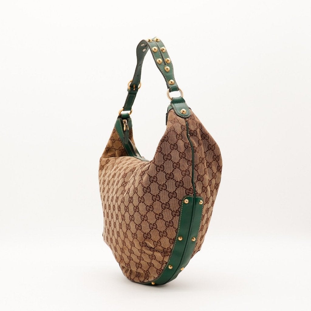 Gucci Bibo hobotas, Sieraden, Tassen en Uiterlijk, Verzenden, Gebruikt, Zwart, Overige typen