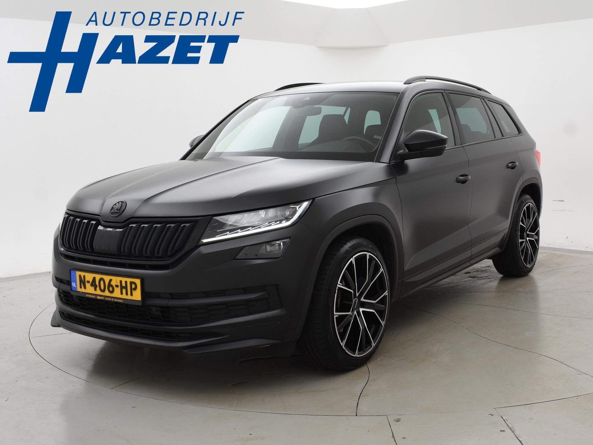 Skoda Kodiaq 1.5 TSI 150 PK DSG AUT. 7-PERS SPORTLINE *MAT Z, Auto's, 4 cilinders, 150 pk, Zwart, 1524 kg