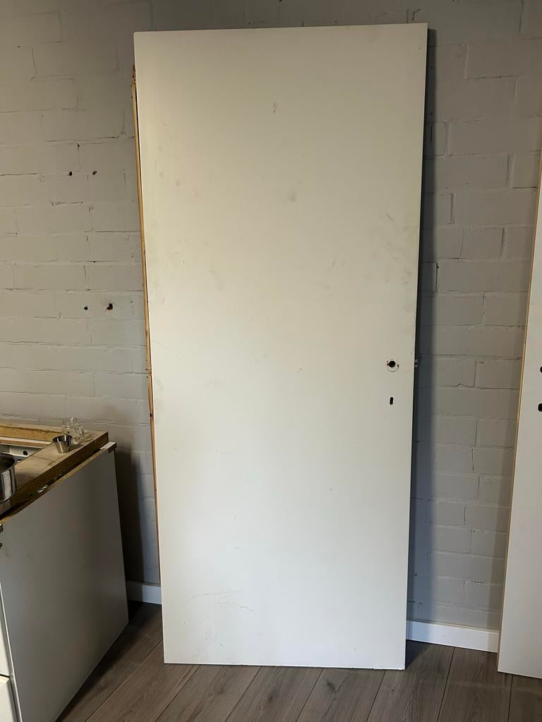 Schildersdeur zo goed als nieuw, Ophalen, 80 tot 100 cm, Binnendeur, Zo goed als nieuw