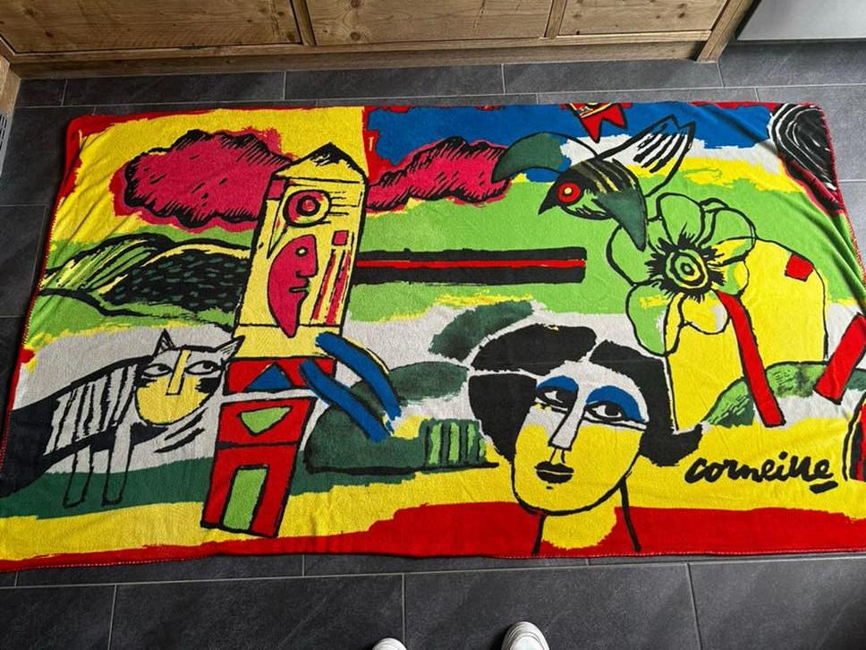 Corneille Fleece Deken - Kleurrijk Kunstwerk voor Thuis, Huis en Inrichting, Meerkleurig, Nieuw, Ophalen of Verzenden, Modern