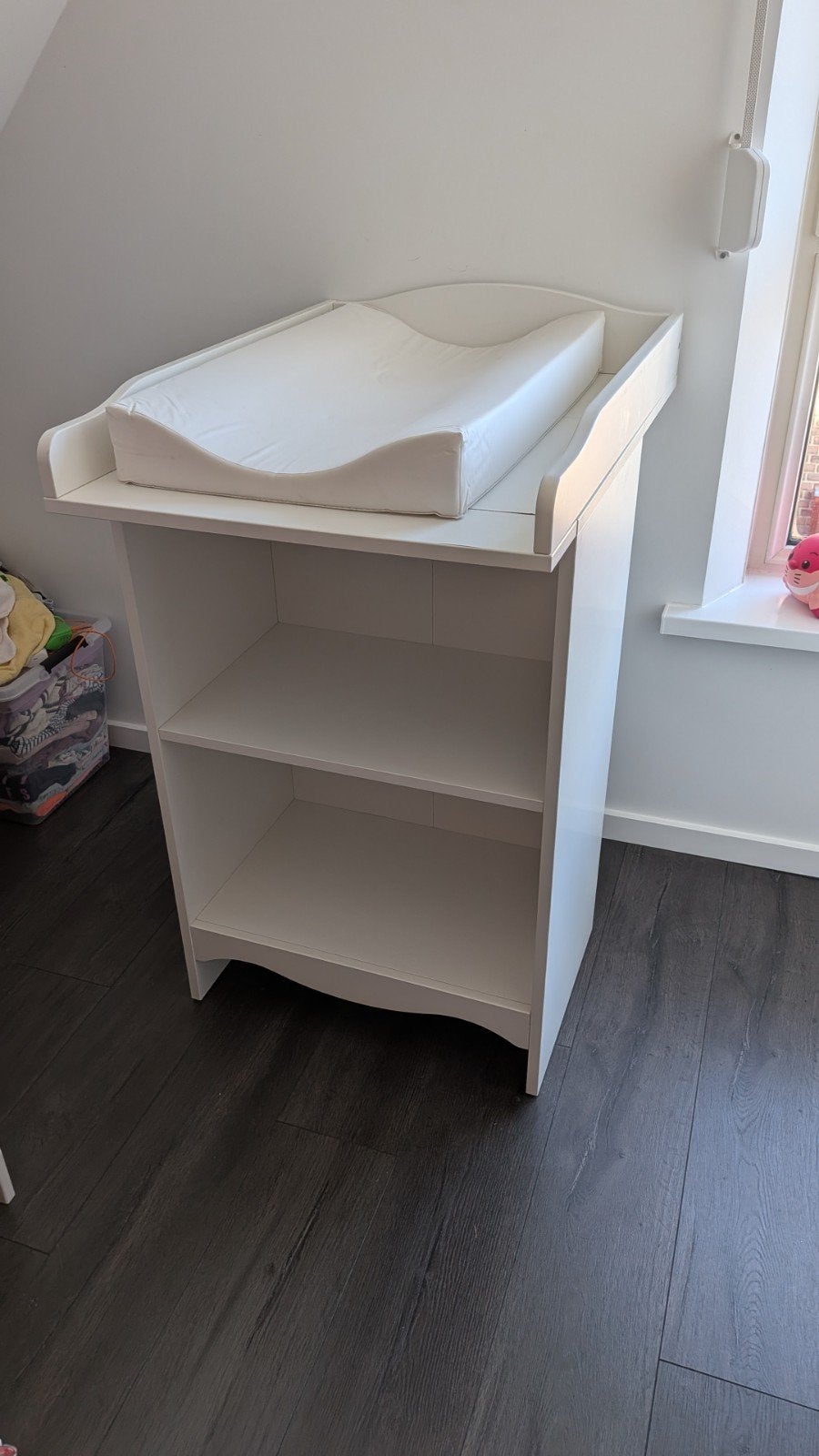 IKEA SMÅGÖRA Commode/Boekenkast Wit - Z.G.A.N., Ophalen, 70 cm of meer, Zo goed als nieuw, 75 tot 100 cm