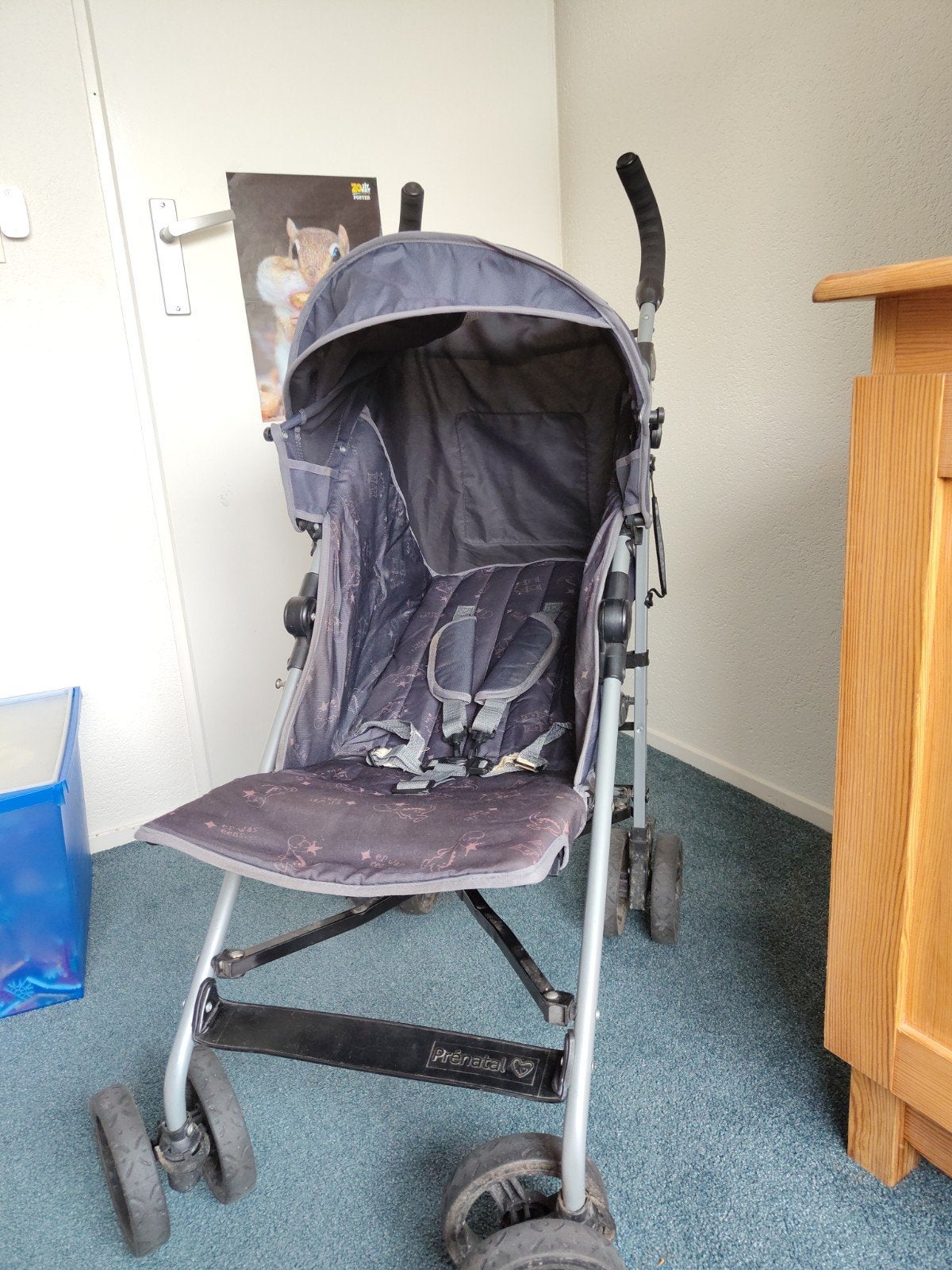 Inklapbare buggy Prenatal met ligstand, Kinderen en Baby's, Ophalen, Gebruikt, Zonnekap