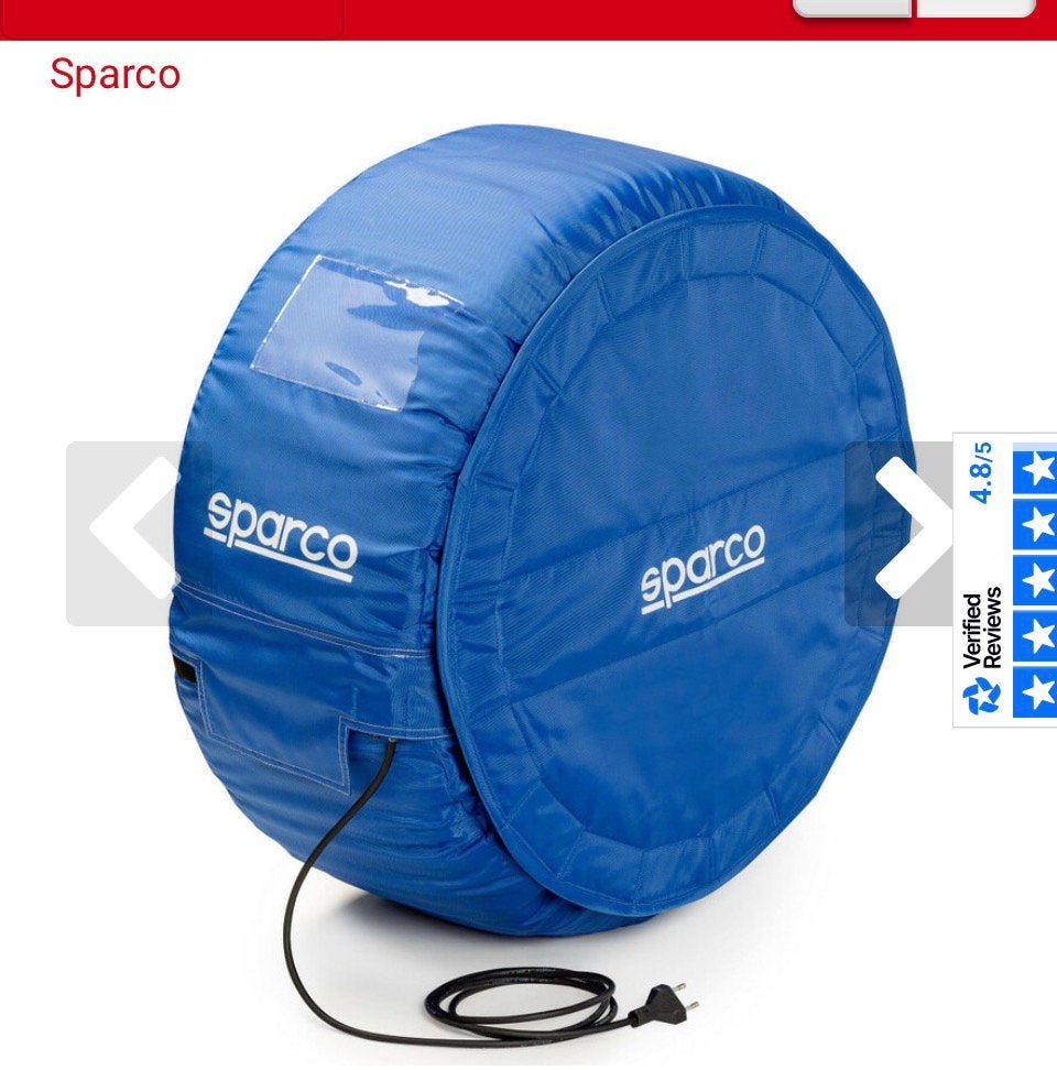 Set banden warmers voor race en rally cars merk sparco ., Sport en Fitness, Ophalen of Verzenden, Zo goed als nieuw
