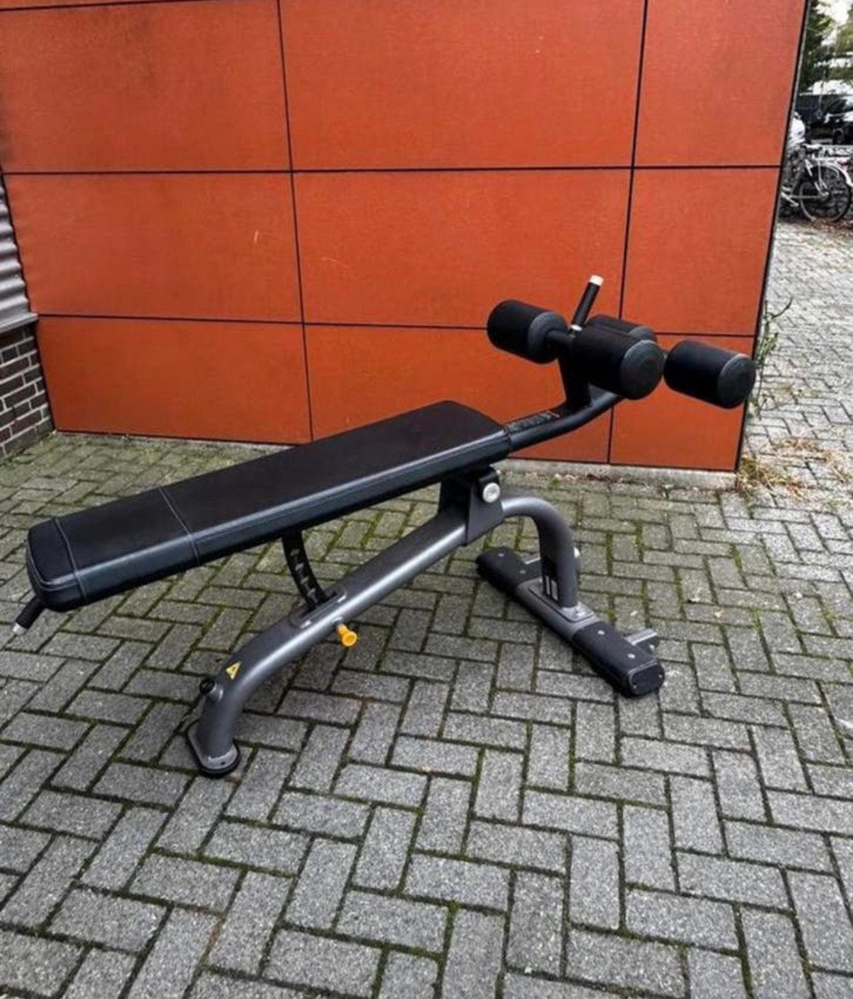 Precor Decline Abdominal Bench, Sport en Fitness, Ophalen, Gebruikt, Fitnessbank