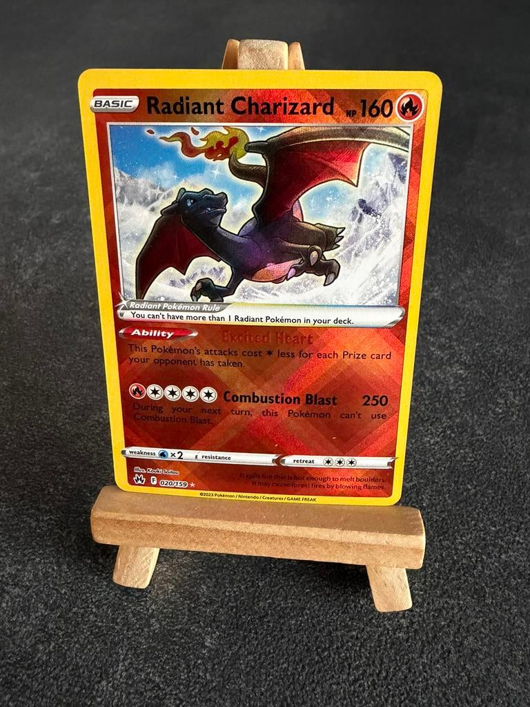 Radiant Charizard 20/159 Pokémon Crown Zenith, Ophalen of Verzenden, Zo goed als nieuw