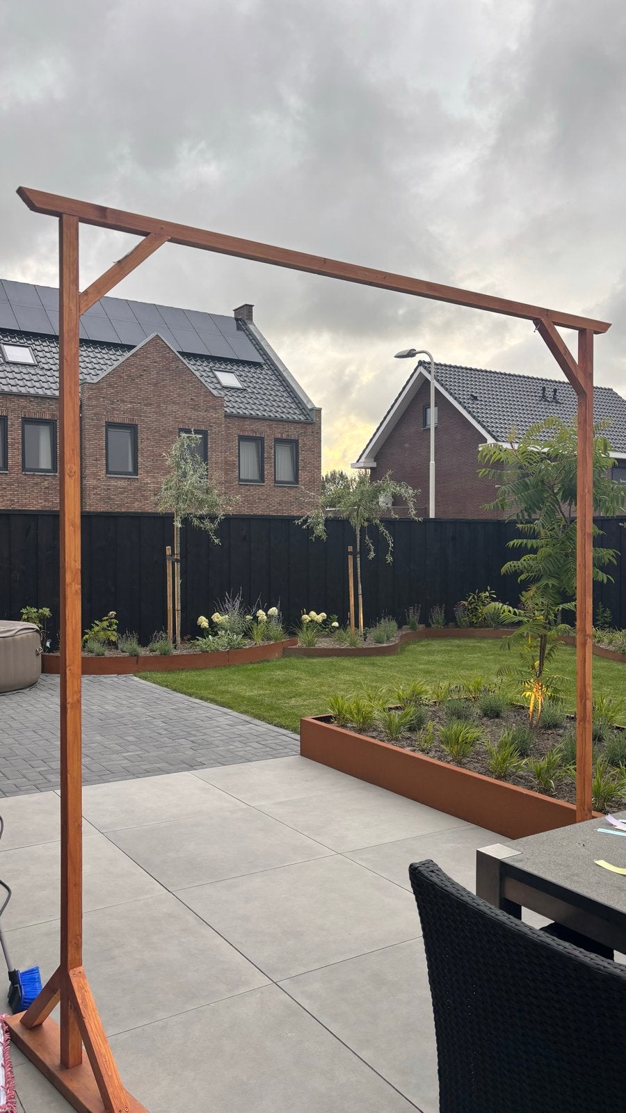 Backdrop/frame voor bruiloft (ceremonie), Ophalen, Gebruikt, Versiering, Geboorte of Huwelijk