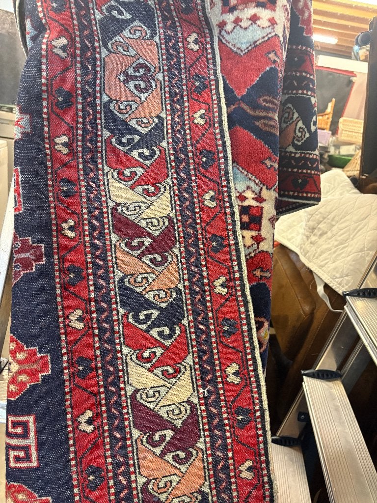 perzisch kleed, Gebruikt, 100 tot 150 cm, Ophalen of Verzenden, Blauw