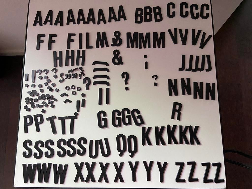 Plastic super 8 filmletters, Ophalen of Verzenden