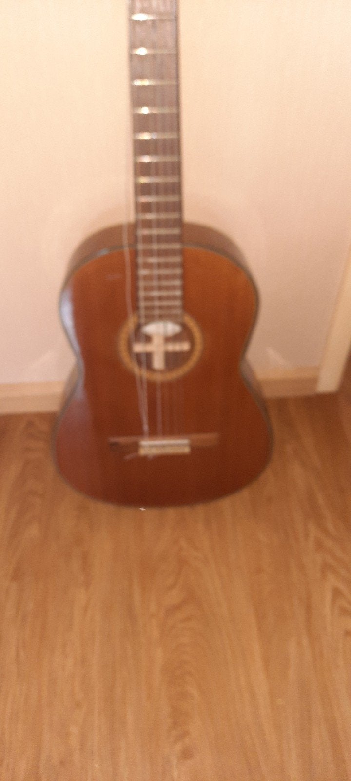 samick gitaa met hoes., Ophalen, Gebruikt, Klassieke of Spaanse gitaar