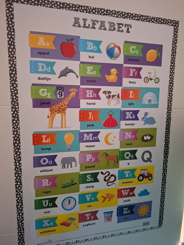 Poster alfabet, Ophalen