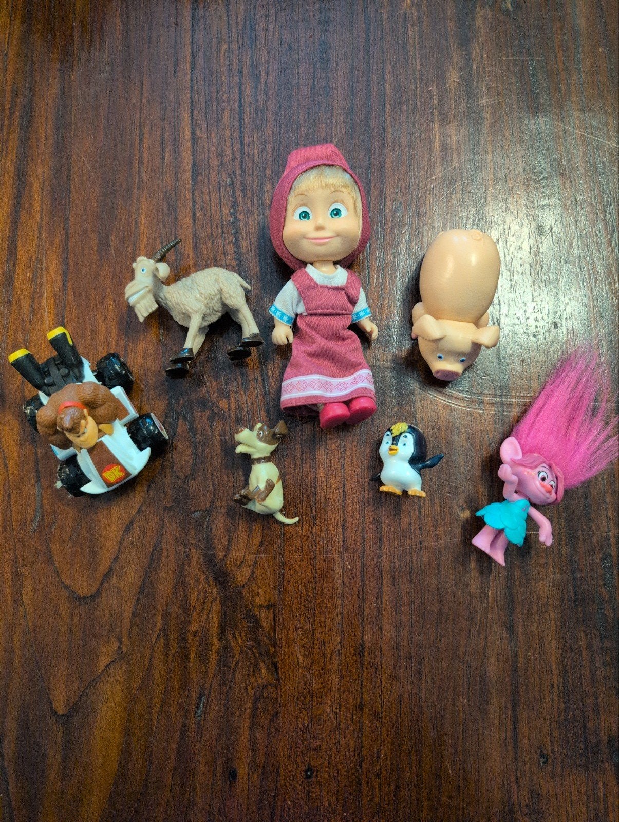 Diverse speelfiguren: Masha, Trol, Diddy Kong en meer, Kinderen en Baby's, Ophalen of Verzenden, Gebruikt, Jongen of Meisje