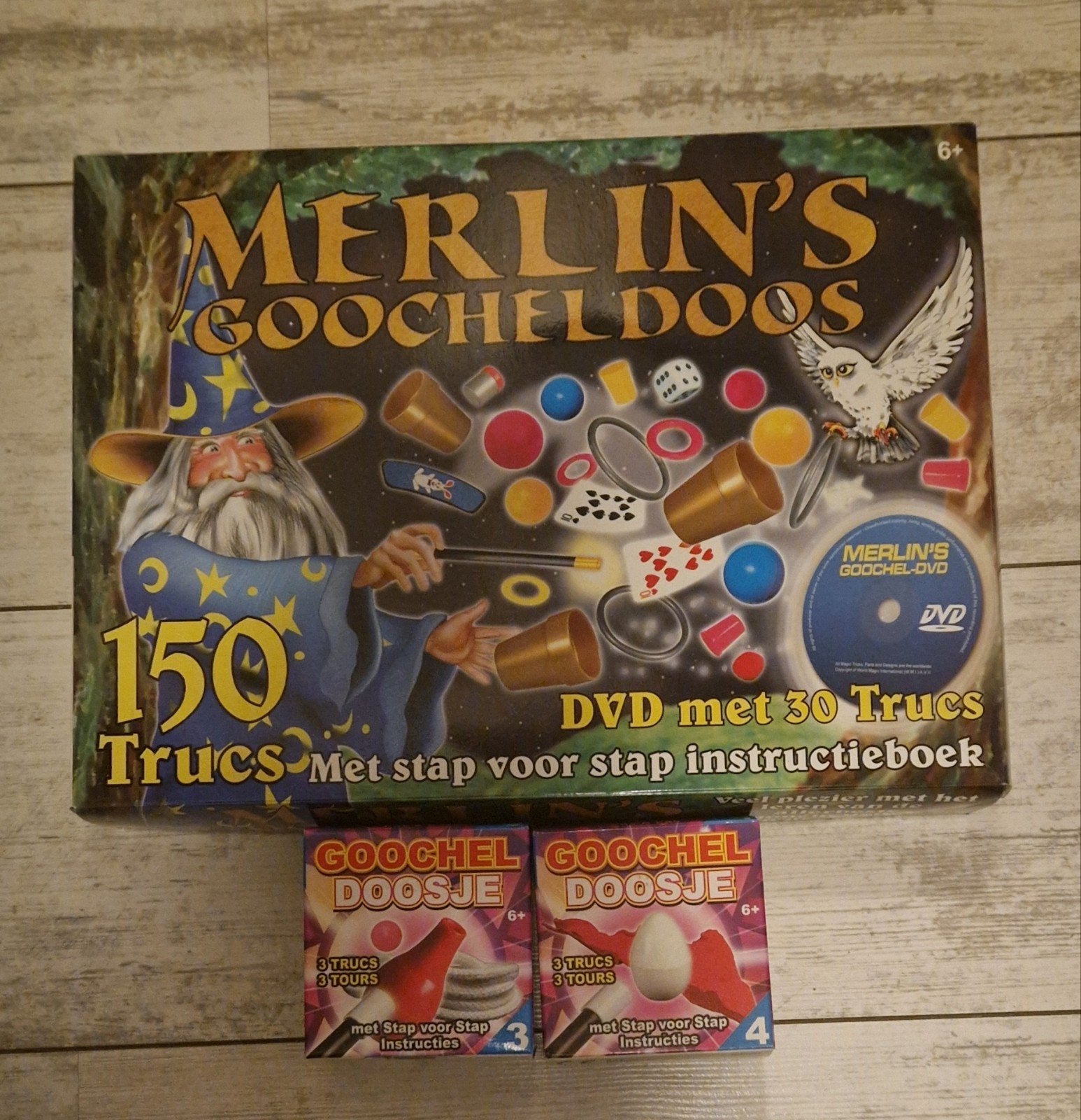 Goocheldozen, Ophalen, Nieuw