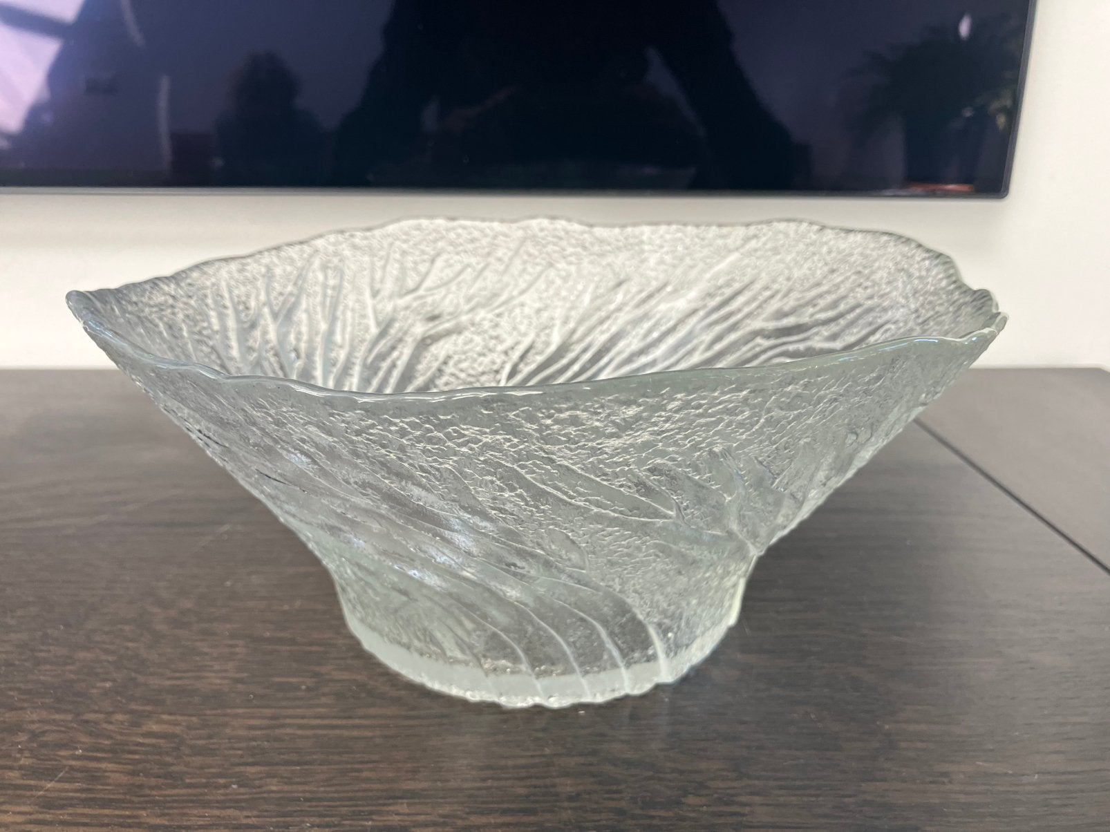 Vintage glazen schaal Pertti Kallioinen Finland, Ophalen of Verzenden