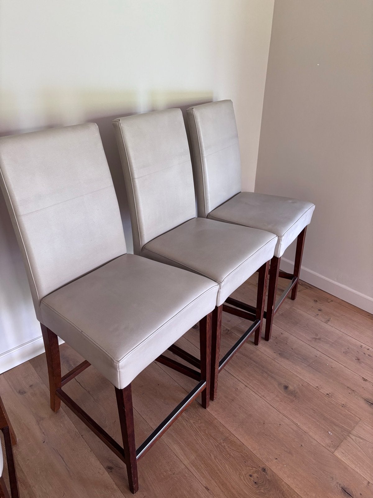 Gratis barkrukken barstoelen, Huis en Inrichting, Barkrukken, Ophalen, Gebruikt, 90 cm of meer, 3 krukken